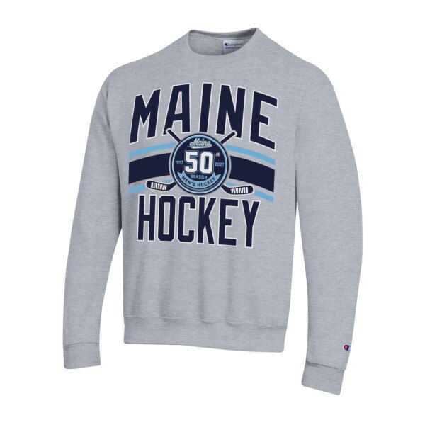 Champion Maine 50th Hockey Season Crewneck
